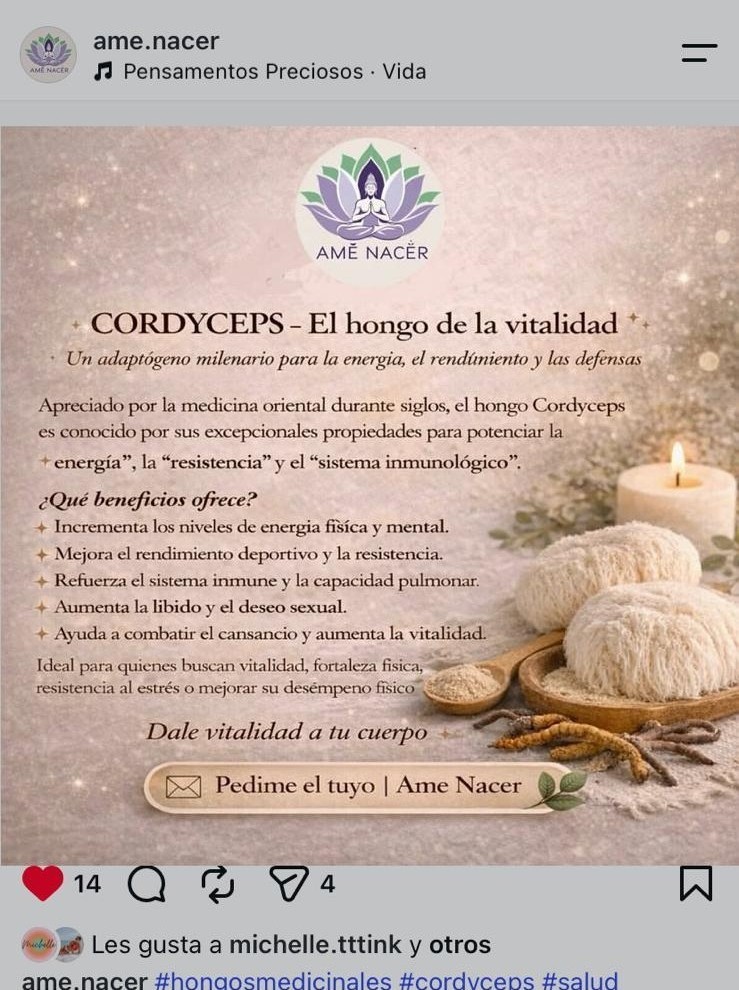 Publicación de Instagram de AMÊ NACÊR