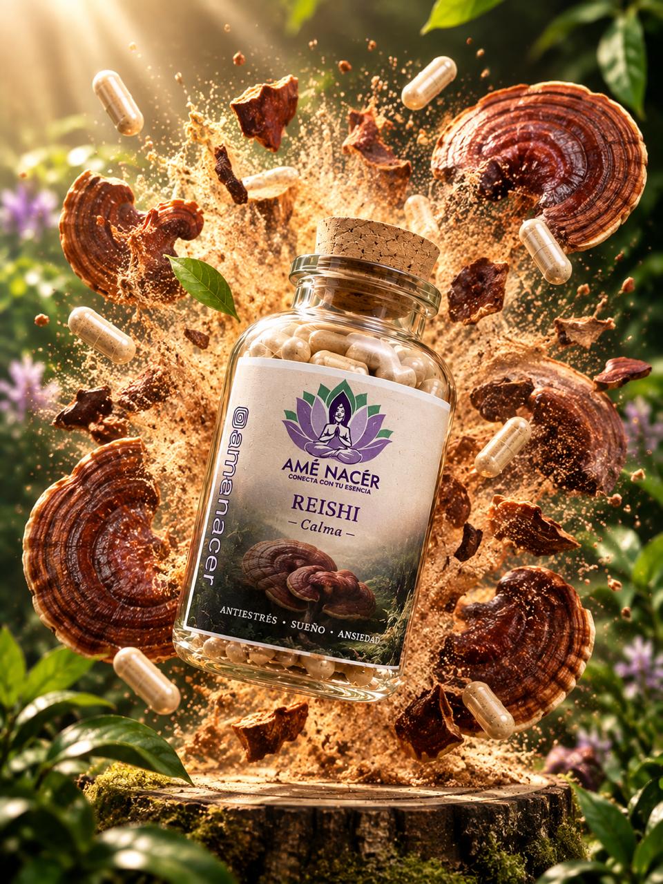 Reishi en cápsulas y polvo